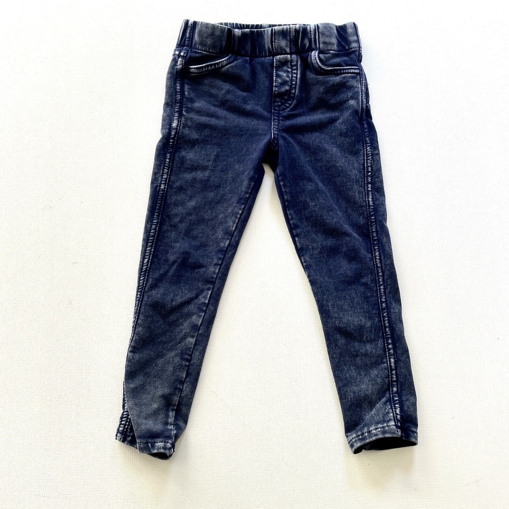 Tucker + Tate Jeggings Pants Toddler Girl 3 Blue Dark Wash Stretch Denim Pull On